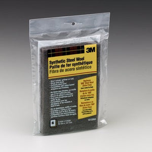 3M Synthetic Steel Wool Pads, 10120, #000 Extra Fine, 6 pads per pack, 18 packs per case