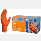Gloveworks HD Orange Nitrile