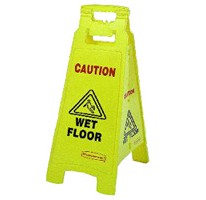 Rubbermaid Floor Sign "Caution Wet Floor"